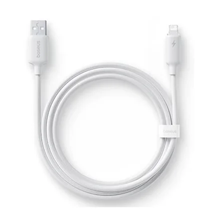 کابل شارژ سریع USB-A به USB-C بیسوس مدل E0426801 طول 1m - سفید