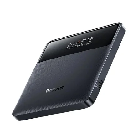 پاوربانک بیسوس مدل P10021604123‑00 ظرفیت 20000 میلی‌آمپر ساعت - مشکی