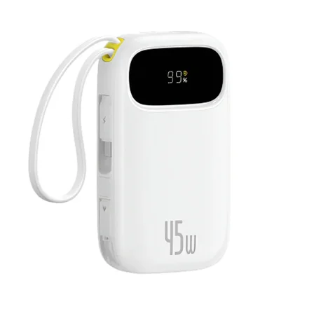 پاوربانک بیسوس مدل EnerFill FC31 PPQD3-1040 ظرفیت 10000mAh - سفید