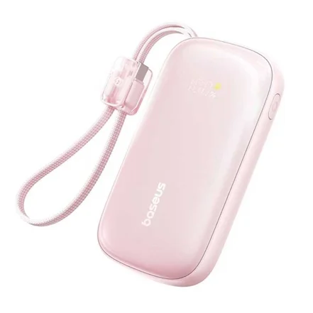 پاوربانک بیسوس مدل EnerFill FC21 Qpow 3 ظرفیت 20000mAh و توان 45W - صورتی