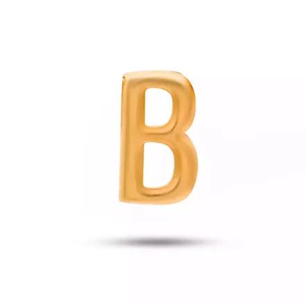 آویز طلا تک حرف B