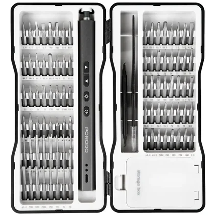 ست پیچ گوشتی و سری های پرودو Porodo TechFix 97‑In‑1 Electric Screwdriver Kit