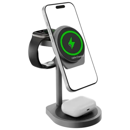 شارژر بی سیم ۳ در ۱ Eifel پاورولوژی Powerology Eifel 3-In-1 Wireless Charger