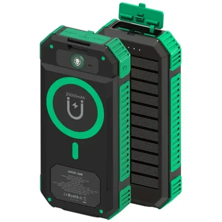 پاوربانک Solar Flex ظرفیت 20000 میلی آمپری گرین لاین Green Lion Solar Flex 20000mAh Power Bank