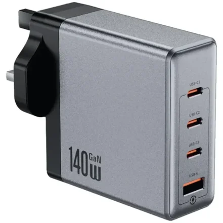 آداپتور شارژر 140 وات گرین لاین Green Lion GaN Premium UK Plug Wall Charger 140W