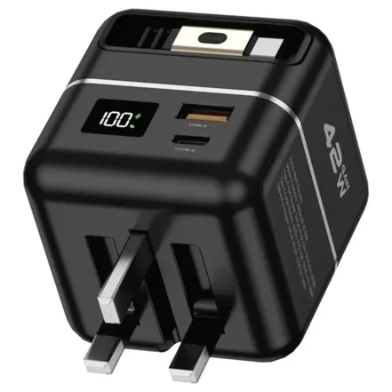 شارژر و پاوربانک GaN گرین لاین Green Lion GaN Premium Series Charger 42W with 5000mAh Power Bank