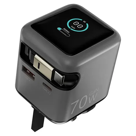 آداپتور و شارژر پاورولوژی Powerology Halo Dual-Port GaN Charger