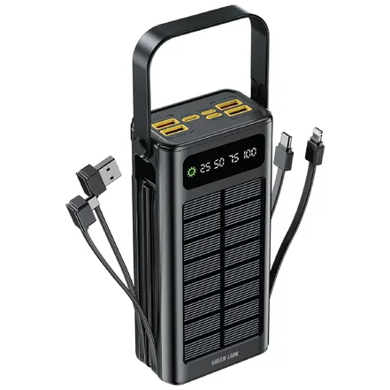 پاوربانک سولار ایکس ۳۰۰۰۰ میلی‌آمپرساعتی گرین لاین Green Lion Solar X 30000mAh Power Bank PD 20W