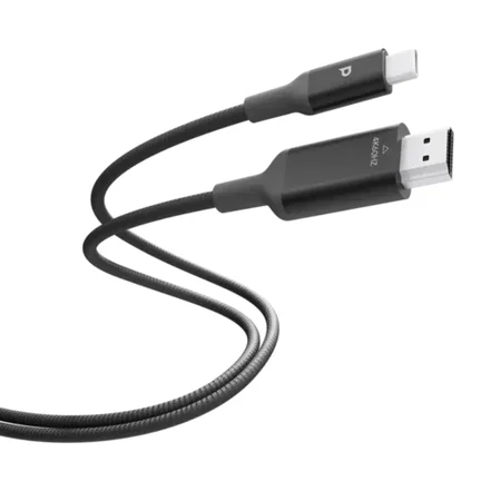 کابل تبدیل USB-C به HDMI پاورولوژی Powerology Power Sync Weave 4K USB-C to HDMI 2m Cable