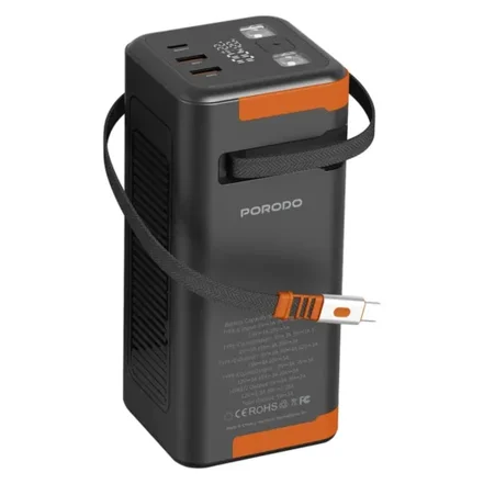 پاوربانک Power Boost ظرفیت 50000 میلی آمپری پرودو Porodo Power Boost 50000mAh Power Bank