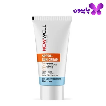 کرم ضد آفتاب بی رنگ SPF50+ نیوول