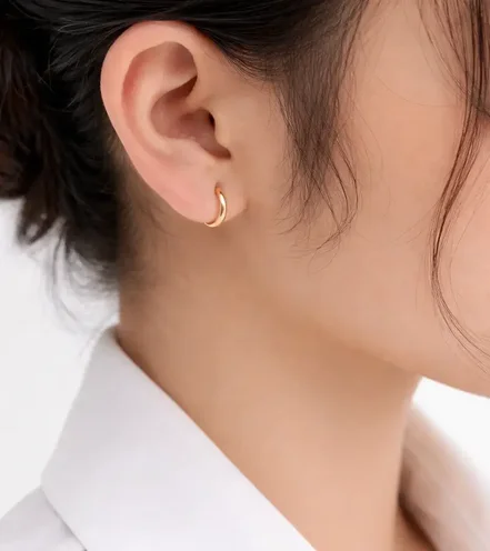 گل گوش حلقه ای سایز ریز ژوپینگ XU2126 Xuping Mini Hoop Earrings – Code XU2126 (Hypoallergenic & Colorfast)