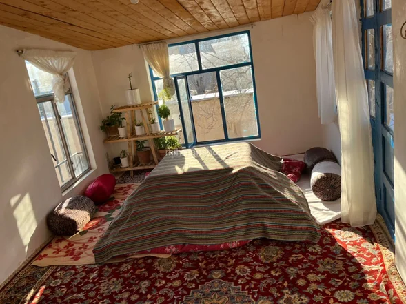 اتاق پیچک در اقامتگاه بومگردی در ساوجبلاغ