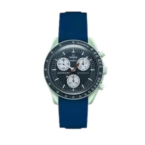 ساعت امگا سواچ مدل سفر به زمین بند رابر omega swatch