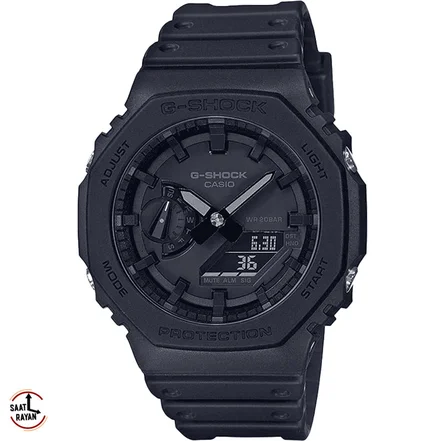 ساعت مچی کاسیو مدل جی شاک فول مشکی Casio G-Shock GA-2100