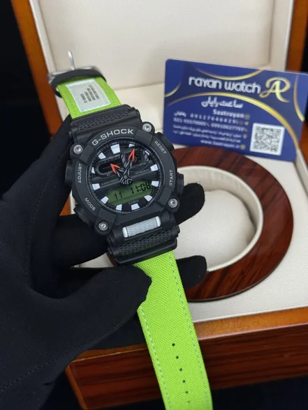 <em>ساعت</em> مچی <em>مردانه</em> کاسیو جی شاک سبز Casio G-shock GA-900