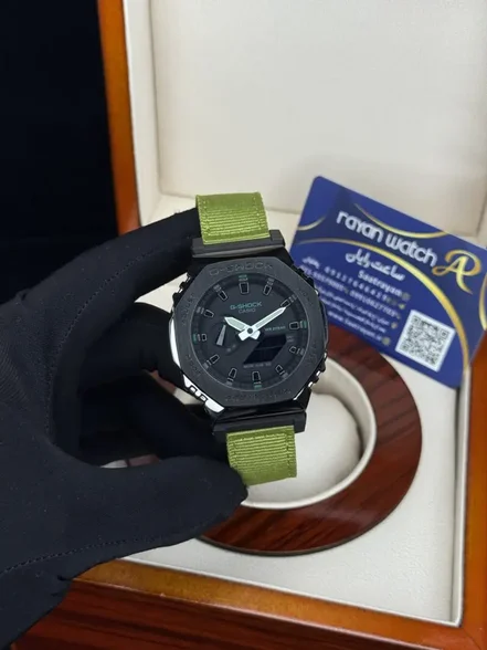 ساعت مچی مردانه کاسیو جی شاک  Casio G-Shock GM-2100 سبز روشن