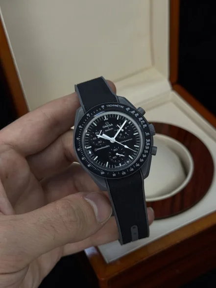 ساعت امگا سواچ مدل سفر به عطارد بند رابر omega swatch