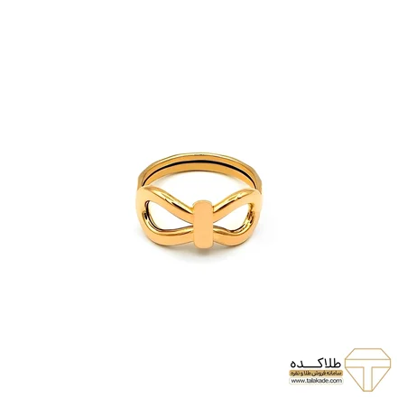 انگشتر طلا 18 عیار زنانه طلاکده مدل بینهایت کد 2
