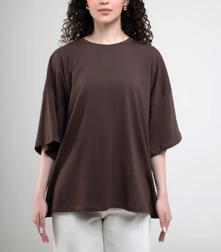 تیشرت لانگ بیسیک زنانه کد 702529