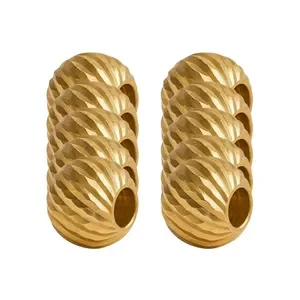 <em>طلا</em> گرمی 18 عیار کاج گلد گالری مدل گوی البرنادو بسته 10 عددی