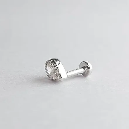 پیرسینگ نقره زنانه کد 111 – 0.685 گرم