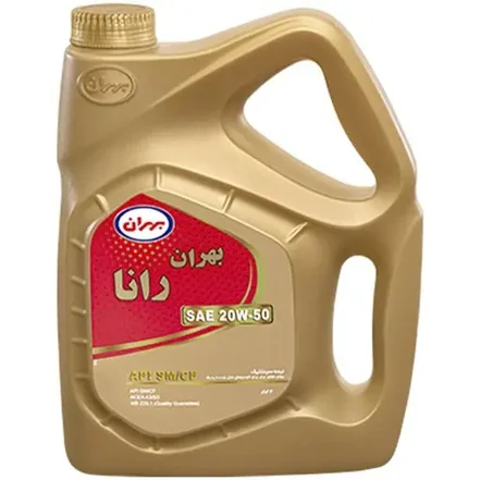 روغن موتور بهران 20W50 SM مدل رانا معدنی حجم چهار لیتری
