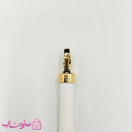 دستبند امگا رابر سفید با قفل طلایی سایز لارج کیفیت مستر کد 1100