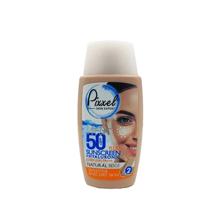 کرم ضد آفتاب هیالورونیک SPF 50 پوست خشک و حساس پیکسل