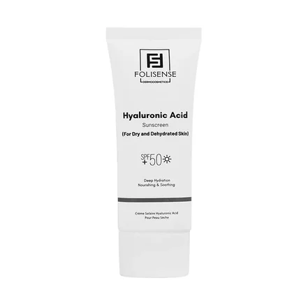 کرم ضد آفتاب هیالورونیک اسید پوست خشک SPF 50 فولیسنس