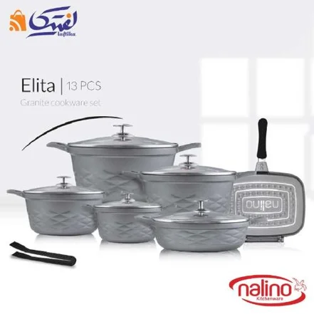 سرویس قابلمه گرانیتی نالینو الیتا 12 پارچه Elita