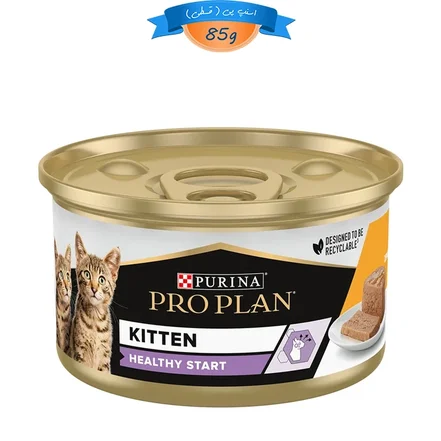 کنسرو بچه گربه پروپلن طعم مرغ وزن 85 گرم ProPlan Kitten
