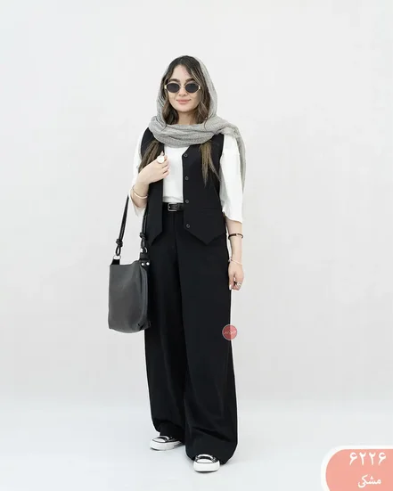 شلوار بگ لینن 6226