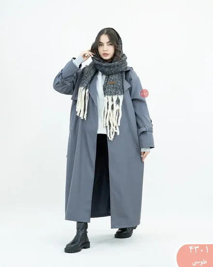 ترنچ کت بلند دریتا  4301