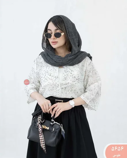 شومیز پلنگی مخمل 5656