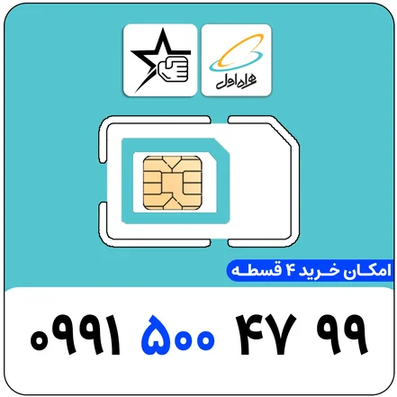 سیم کارت رند همراه اول 0991.500.4799 - سیم کارت رند اعتباری 0991