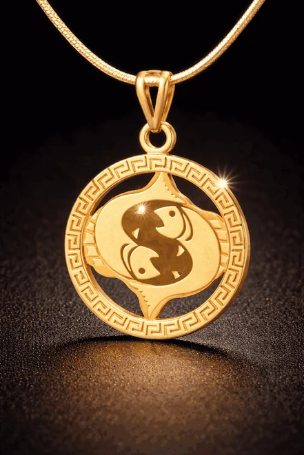 آویز طلا نماد ماه تولد اسفند