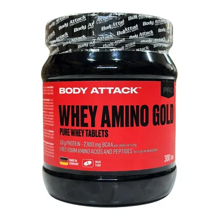 آمینو وی گلد بادی اتک 300 عددی  BODY ATTACK WHEY AMINO GOLD