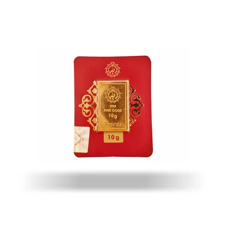 شمش <em>طلا</em> 24 عیار مدوپد مدل اقلیما 10 گرمی