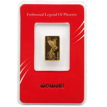 شمش <em>طلا</em> 24 عیار مدل ایران شمش طرح سیمرغ کد IRANSHEMSH