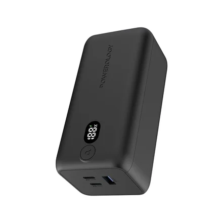 پاوربانک پاورولوژی 20000 میلی‌آمپر 65 واتی اونیکس مدل PP019 Powerology Onyx Dual USB-C – مشکی