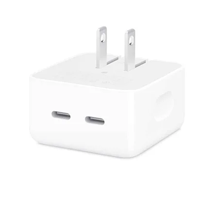 آداپتور 35W دو پین دو پورت USB-C اورجینال اپل 35W 2 ports Power Adapter