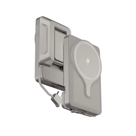 پاوربانک مگ سیف ۵۰۰۰ پاورولوژی Powerology Magsafe Charging Air-Vent Mount PPBCHA32-TI – تیتانیوم