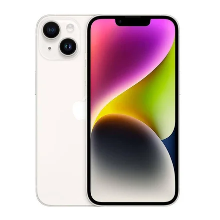 گوشی موبایل اپل iPhone 14 دست دوم رنگ Starlight حافظه 128 گیگ بدون رجیستر T/A