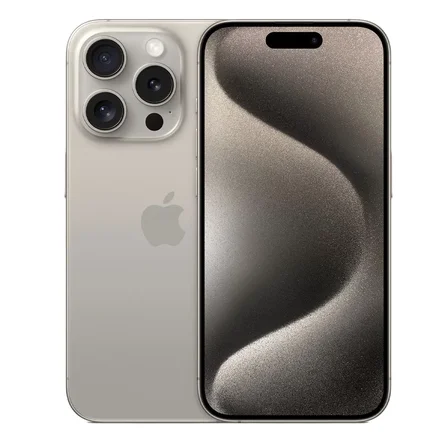 گوشی موبایل دست دوم اپل iPhone 15 Pro رنگ Natural Titanium حافظه 256 گیگ رجیستر نشده ZA/A