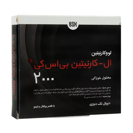 محلول خوراکی ال کارنیتین 2000 بی اس کی 10 عدد