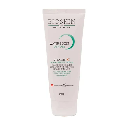 کرم مرطوب کننده و آبرسان پوست چرب بایو اسکین 75 میلی لیتر