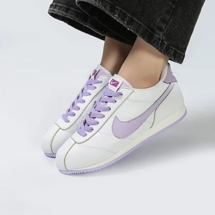 کفش و کتانی زنانه و دخترانه مدل نایک NIKE رنگ سفید یاسی کد 41267