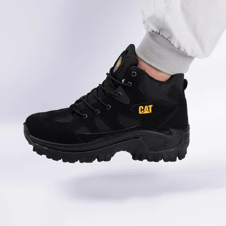 بوت و نیم بوت مردانه و زنانه ساقدار مدل caterpillar کاترپیلار رنگ مشکی کد 4832
