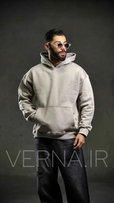 هودی مردانه باکسی گلدوزی Another